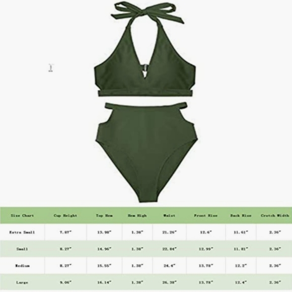 Army Green Bikini Set - Large - Picture 5 of 5